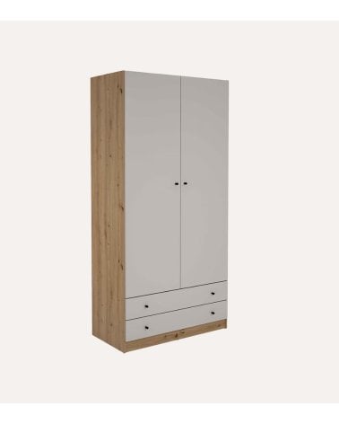 Armario Cashmere con 2 Puertas y 2 Cajones de Melamina