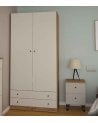 Armario Cashmere con 2 Puertas y 2 Cajones de Melamina