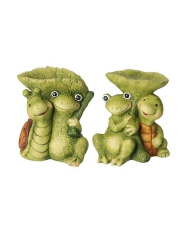 Figura de Jardín con Comedero para Pájaros -1