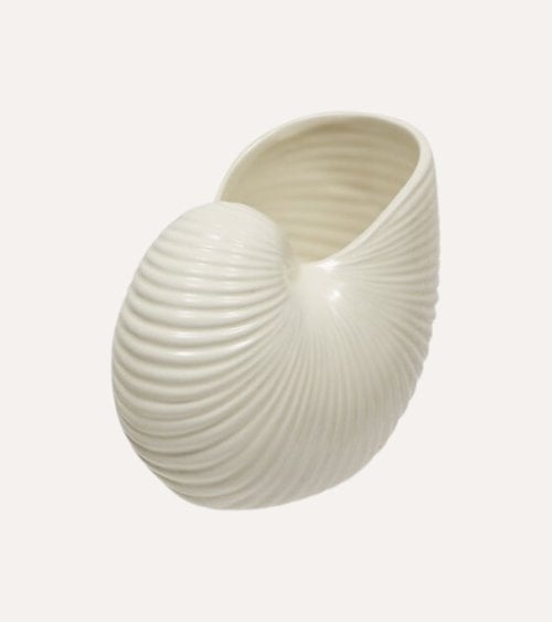 Jarrón Oceanía Concha de Mar de Cerámica