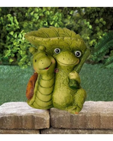 Figura de Jardín con Comedero para Pájaros -2