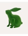 Figura Decorativa Conejo con Efecto Césped para Exteriores