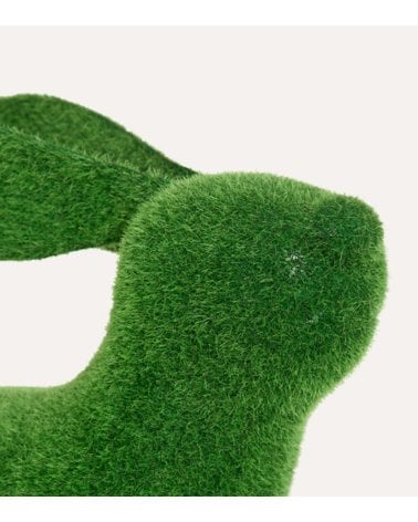 Figura Decorativa Conejo con Efecto Césped para Exteriores