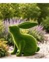 Figura Decorativa Conejo con Efecto Césped para Exteriores