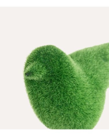 Figura Decorativa Pájaro con Efecto Césped para Exteriores