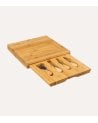 Set de Tabla de Corte para Quesos con Utensilios de Bambú