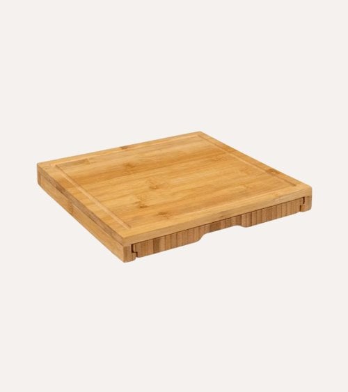Set de Tabla de Corte para Quesos con Utensilios de Bambú