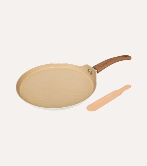 Sartén Crepera Hamony de Aluminio con Paleta de Madera