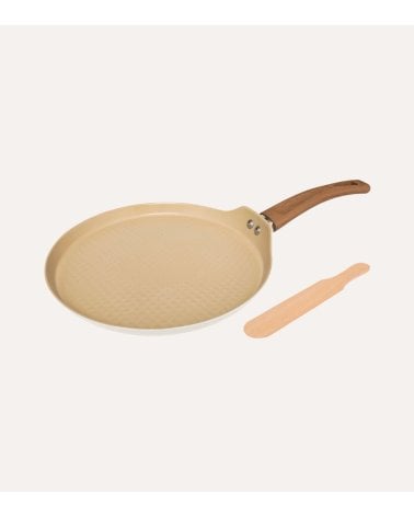 Sartén Crepera Hamony de Aluminio con Paleta de Madera