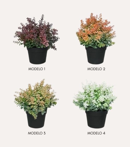 Planta Decorativa Mini Arbusto Sedum de Plástico