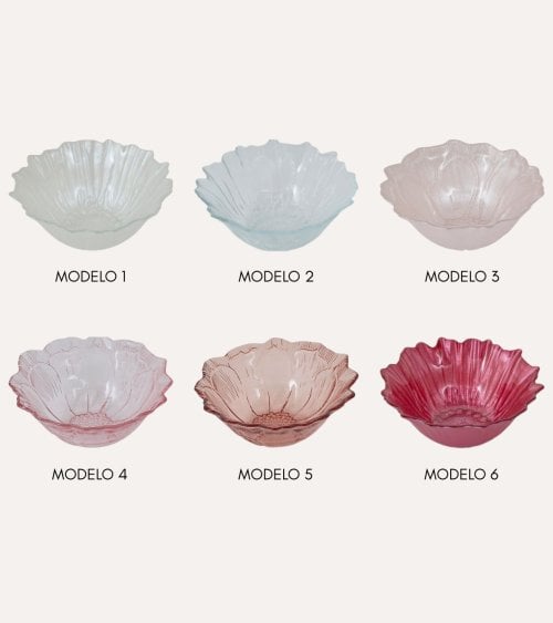 Cuenco Flor de Hada de Vidrio Tintado