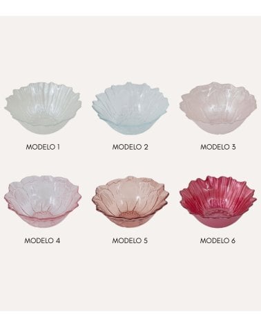 Cuenco Flor de Hada de Vidrio Tintado