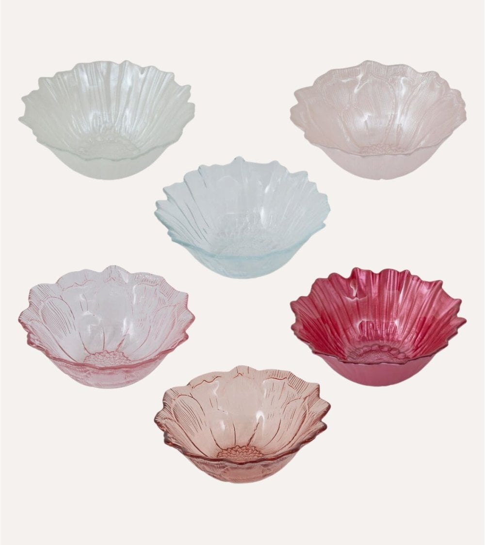 Cuenco Flor de Hada de Vidrio Tintado