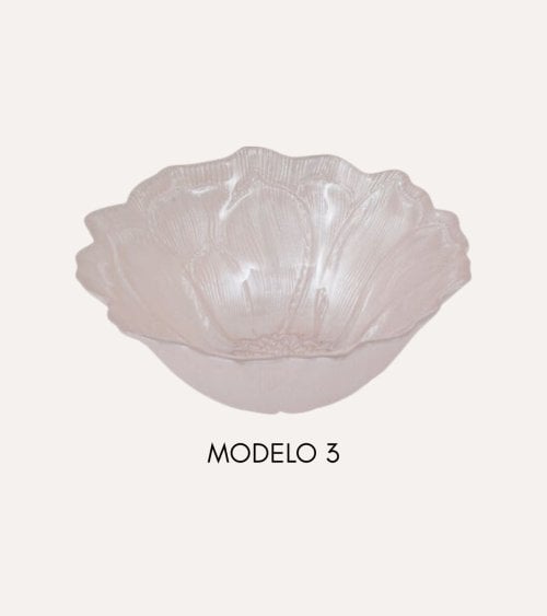 Cuenco Flor de Hada de Vidrio Tintado