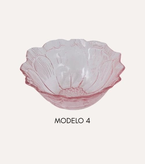 Cuenco Flor de Hada de Vidrio Tintado