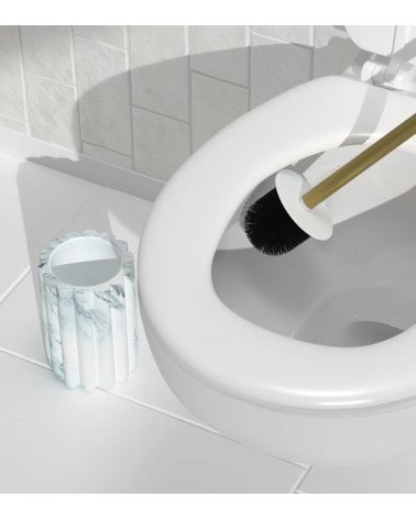 Escobilla de Baño Marby Efecto de Mármol de Poliresina