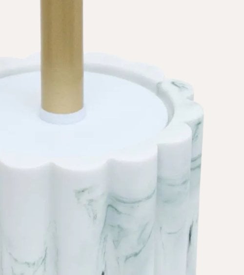 Escobilla de Baño Marby Efecto de Mármol de Poliresina