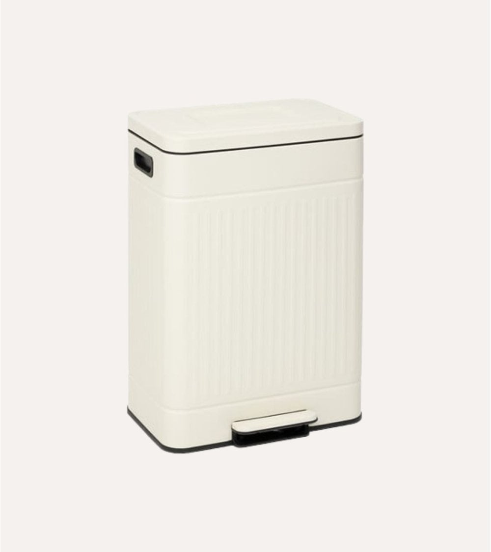 Cubo de Basura Nova Doble 30 L + 30 L de Metal y Plástico