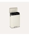 Cubo de Basura Nova Doble 30 L + 30 L de Metal y Plástico
