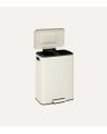Cubo de Basura Nova Doble 30 L + 30 L de Metal y Plástico