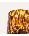 Vaso de Baño Portacepillos Animal Print de Vidrio Tintado