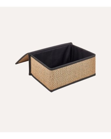 Caja Rectangular Stemy con Tapa de Bambú
