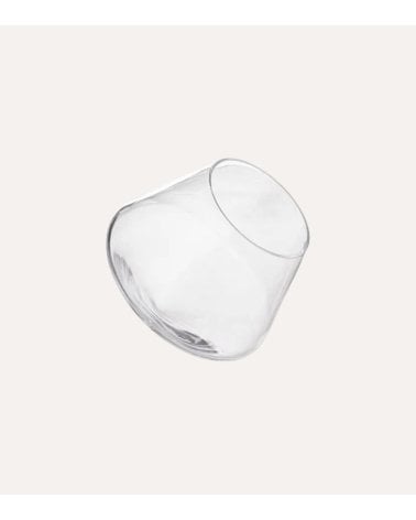 Set de 2 Vasos Inclinado para Whisky y 6 Hielos de Piedra