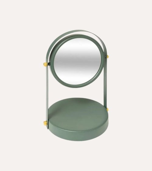 Espejo de Mesa Duo Giratorio de Metal