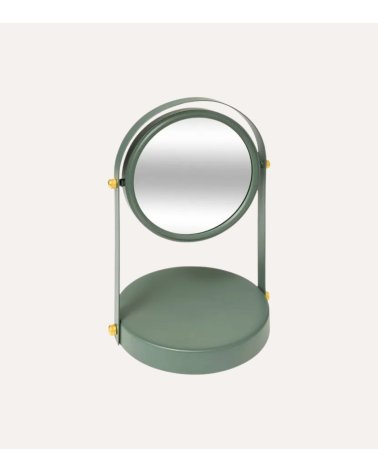 Espejo de Mesa Duo Giratorio de Metal