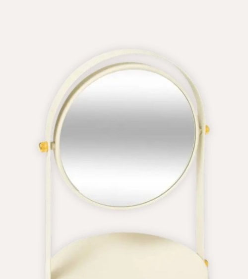 Espejo de Mesa Duo Giratorio de Metal