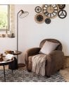 Sillón Stanis Efecto Cuero Vintage de Poliéster