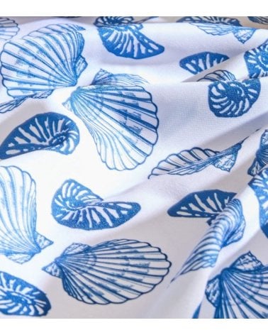 Mantel Antimanchas Ocenia con Conchas de Mar de Poliéster