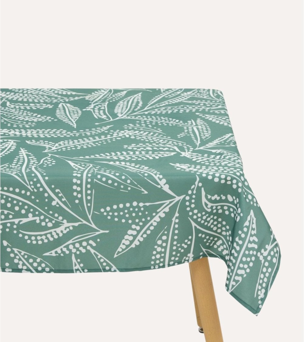 Mantel Antimanchas Tropical con Puntos de Poliéster