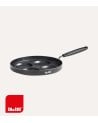 Sartén Crepera Indubasic con 4 Cavidades de Aluminio