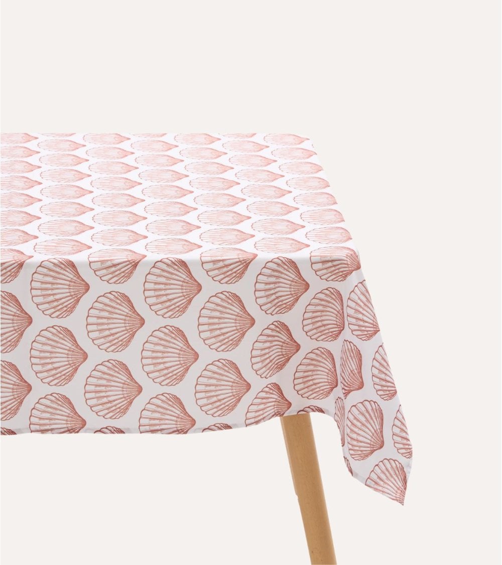 Mantel Antimanchas Oceanía de Conchas de Mar de Poliéster