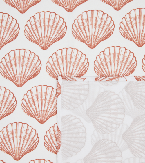 Mantel Antimanchas Oceanía de Conchas de Mar de Poliéster