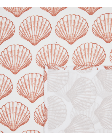 Mantel Antimanchas Oceanía de Conchas de Mar de Poliéster