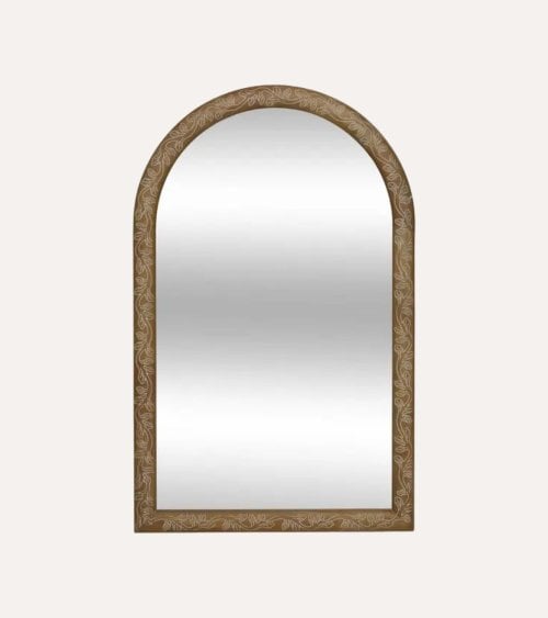 Espejo de Pared Ethel de Madera Grabada