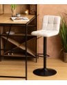 Silla de Bar Alta Delek Ajustable de Metal