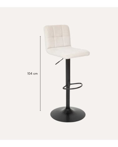 Silla de Bar Alta Delek Ajustable de Metal