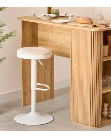 Taburete de Bar Ilsa Ajustable de Metal