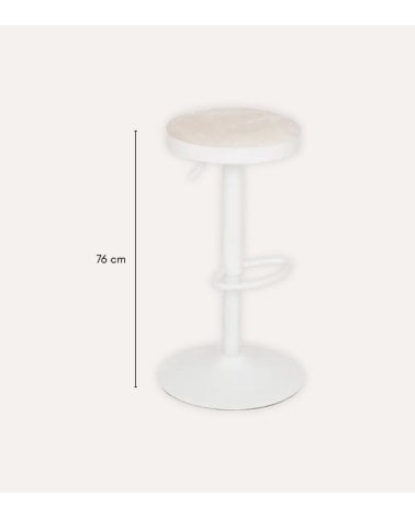 Taburete de Bar Ilsa Ajustable de Metal