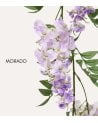 Guirnalda Decorativa de Flores Glicina de Plástico