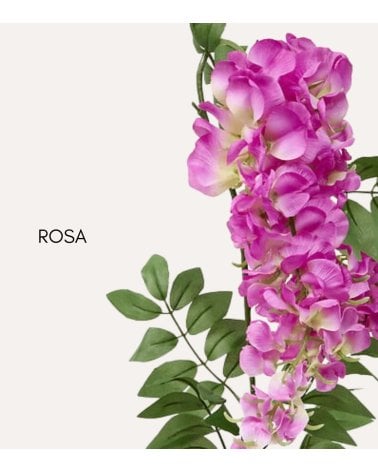 Guirnalda Decorativa de Flores Glicina de Plástico