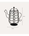 Portacápsulas en Forma de Cafetera para 30 Cápsulas de Metal