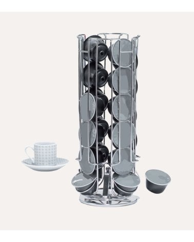 Portacápsulas Giratorio para 24 Cápsulas de Metal