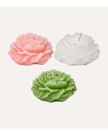 Vela en Forma de Flor Rosa de Parafina