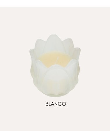 Vela Aromática Flor de Hada de Vidrio Tintado