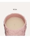 Vela Aromática Flores Talladas de Cerámica