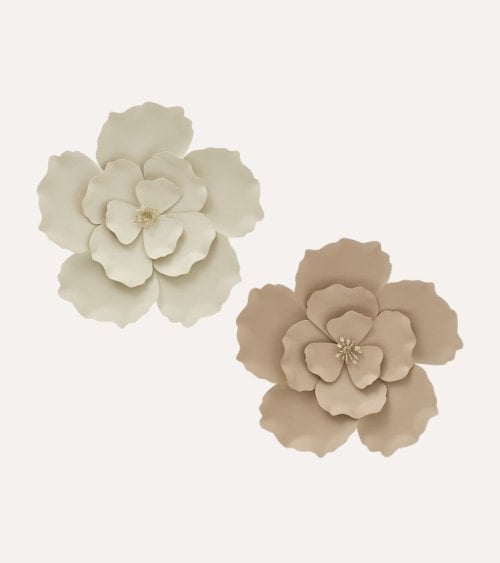 Decoración de Pared Flor Folk de Metal